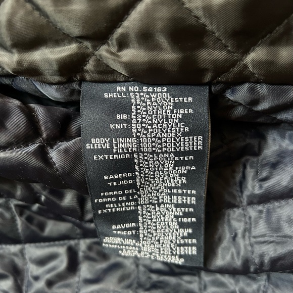 NWT Tommy Hilfiger Wool-Blend Zip-Up Coat, Sz M, Black - Picture 7 of 8